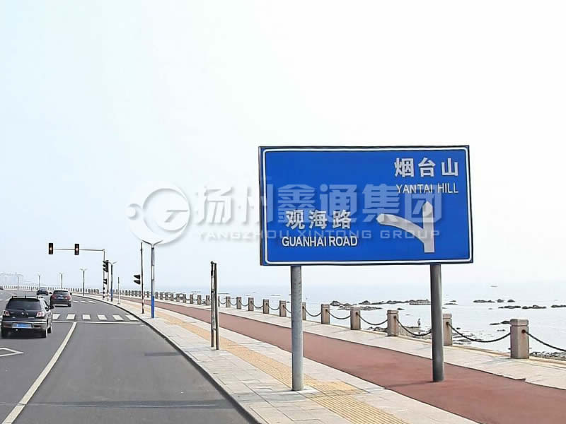 BZG-015，交通標志桿，雙柱標志桿
