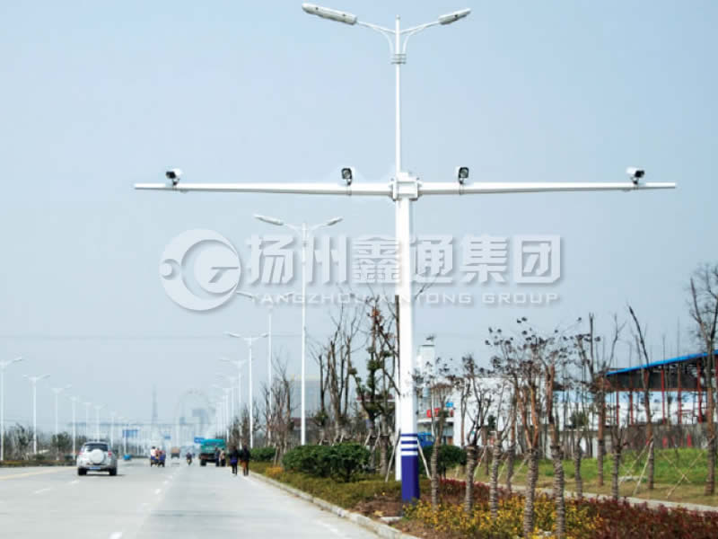 DJG-004，電子警察桿，T型八棱電警桿