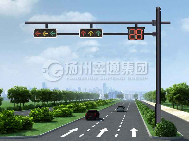 XHDG-061，F(xiàn)型信號(hào)燈桿，晉中信號(hào)燈桿